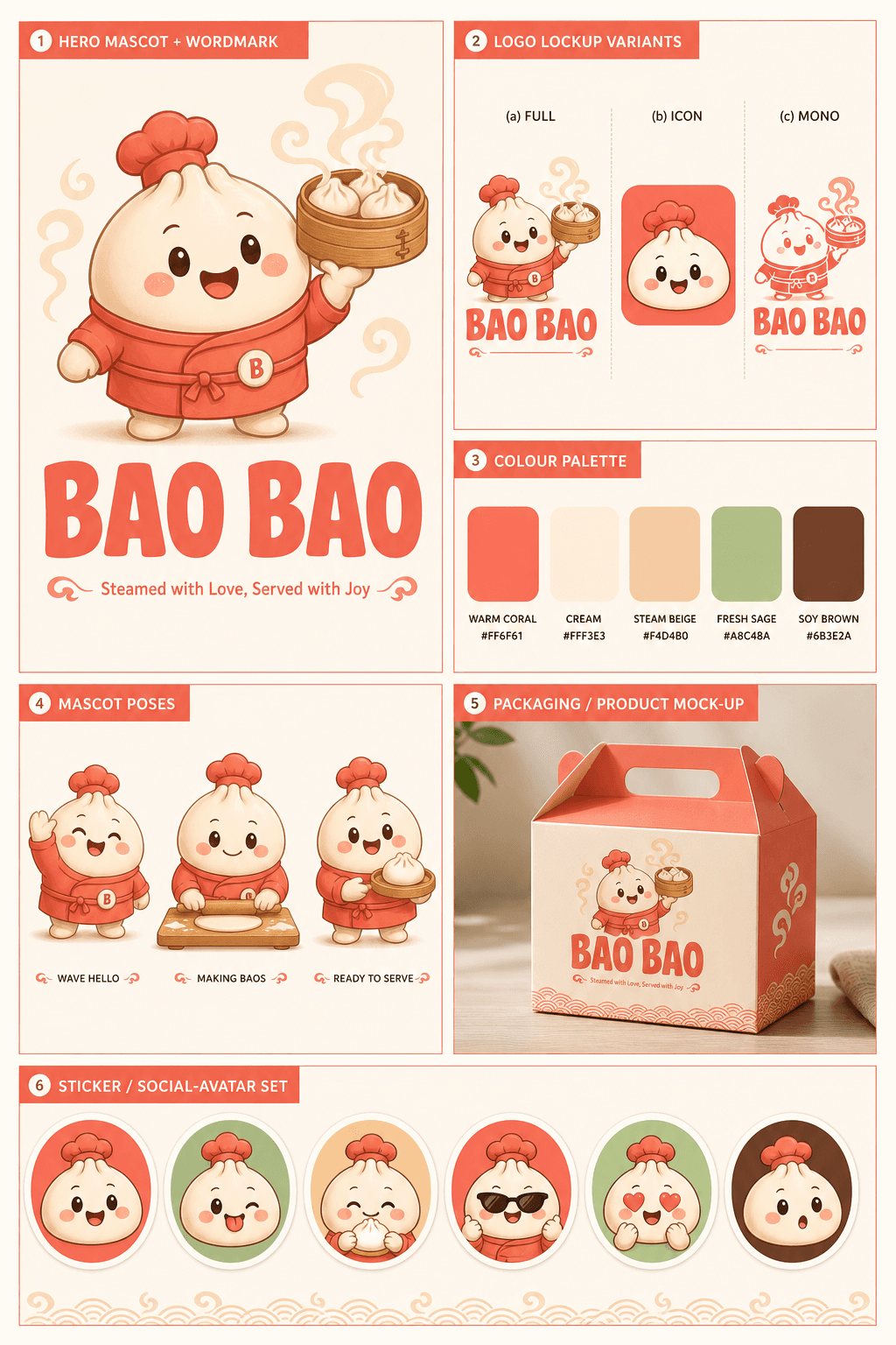 Brand Mascot Identity Board — sample 4