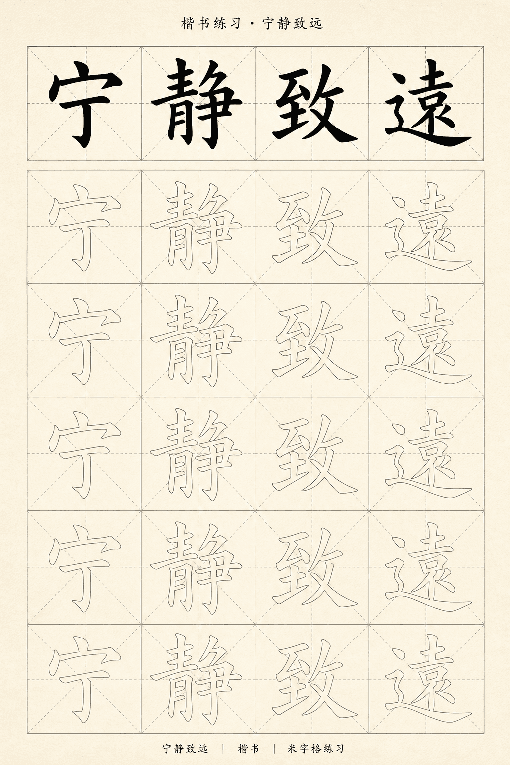 Calligraphy Copybook — sample 1