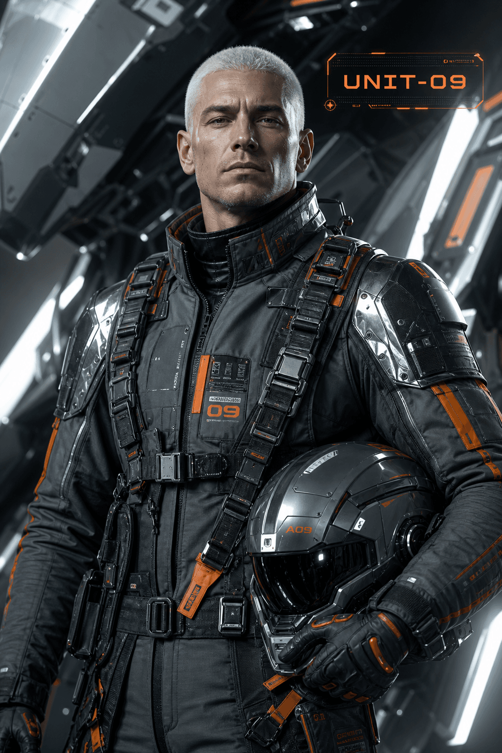 Cyberpunk Character Portrait — sample 4