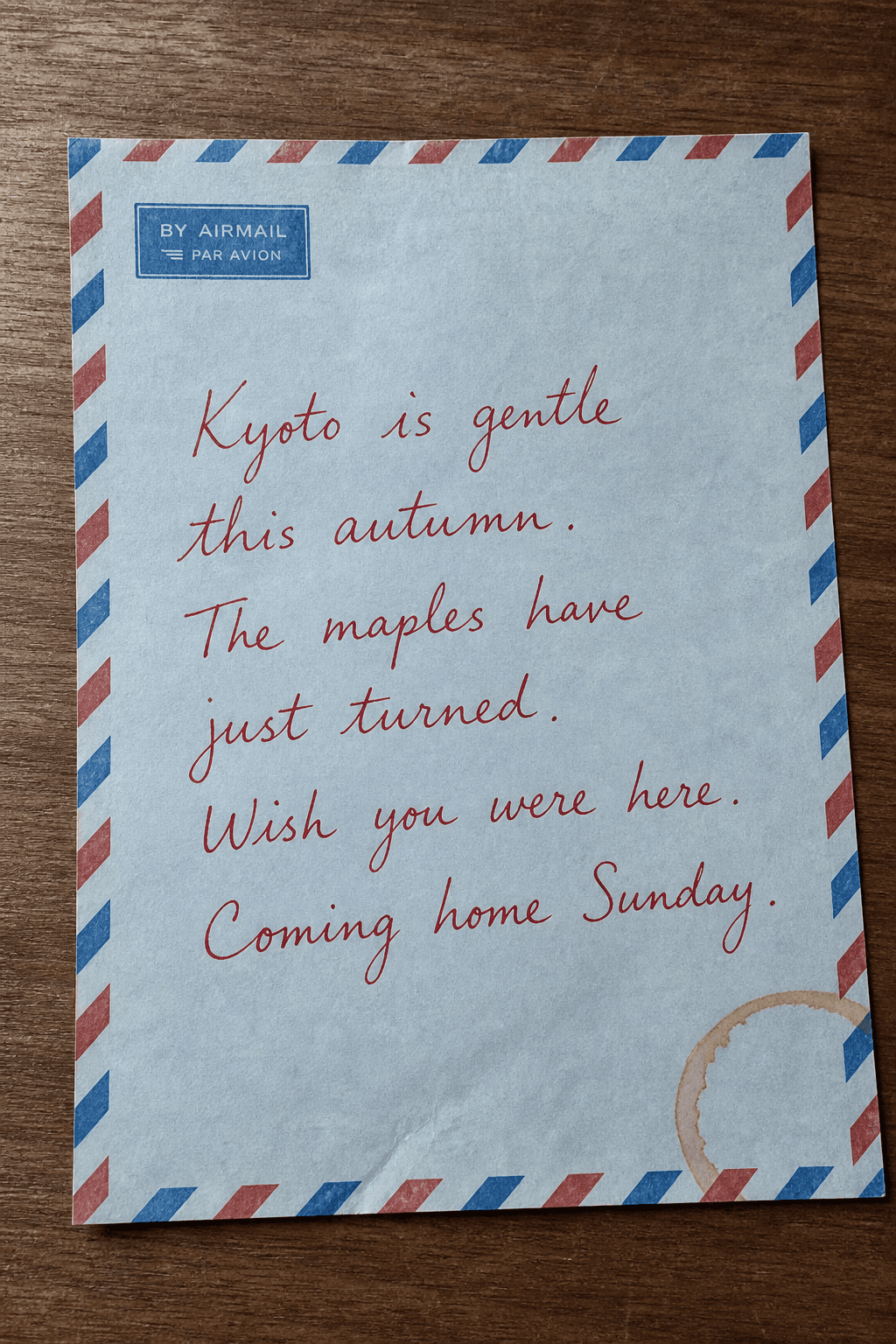 Handwritten Letter Keepsake — sample 4