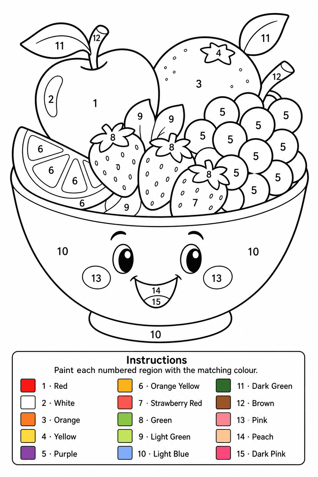 Paint by Numbers Template — sample 3