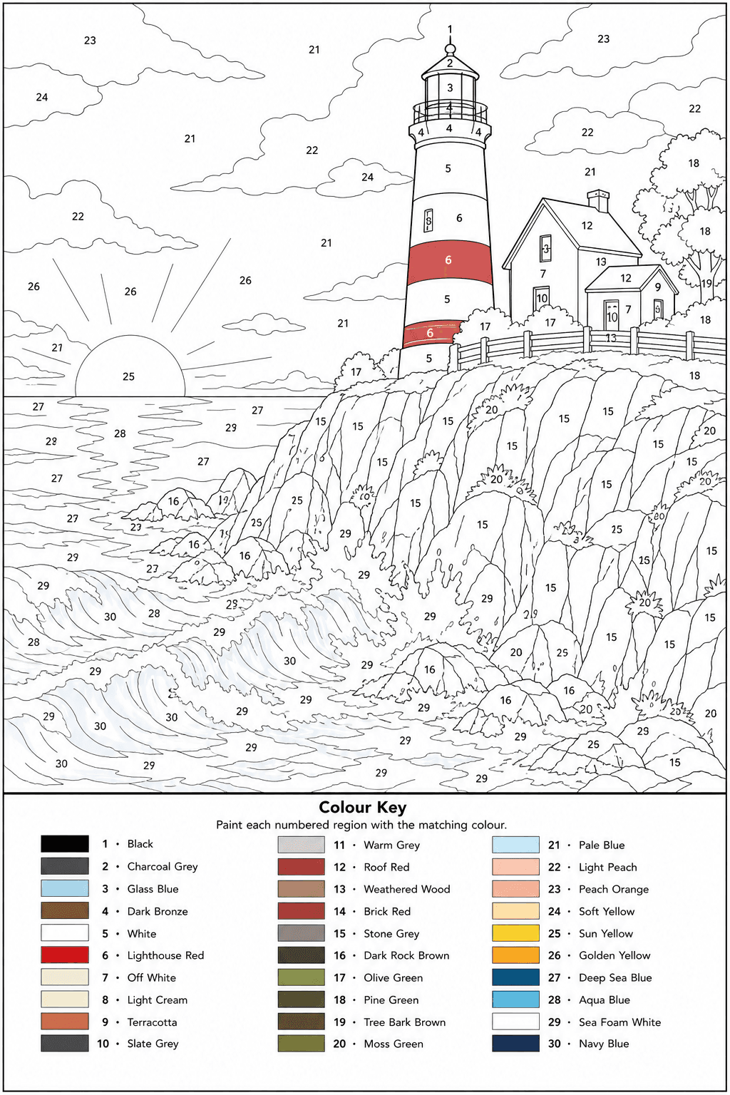 Paint by Numbers Template — sample 4