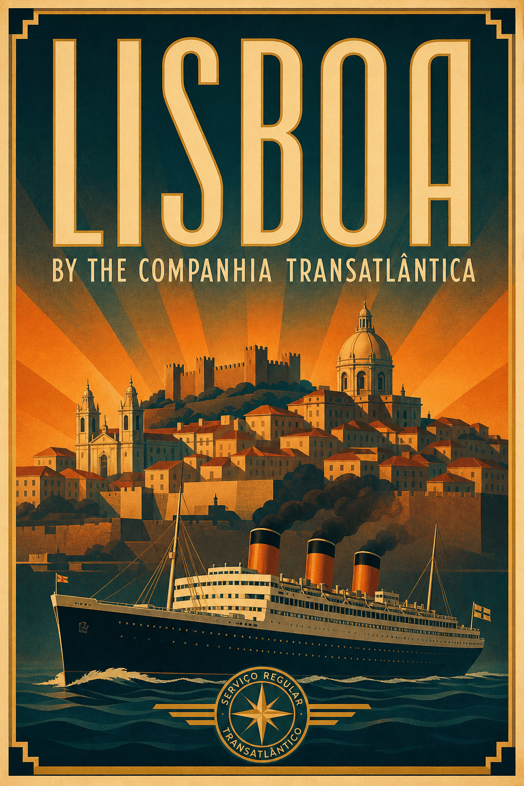 Vintage Travel Poster — sample 1