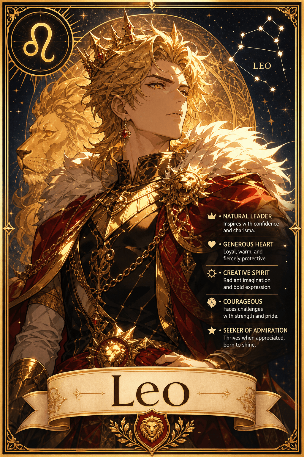 Zodiac & Archetype Card — sample 1